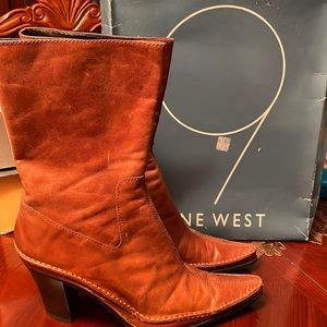Nine West Leather Boots!!
